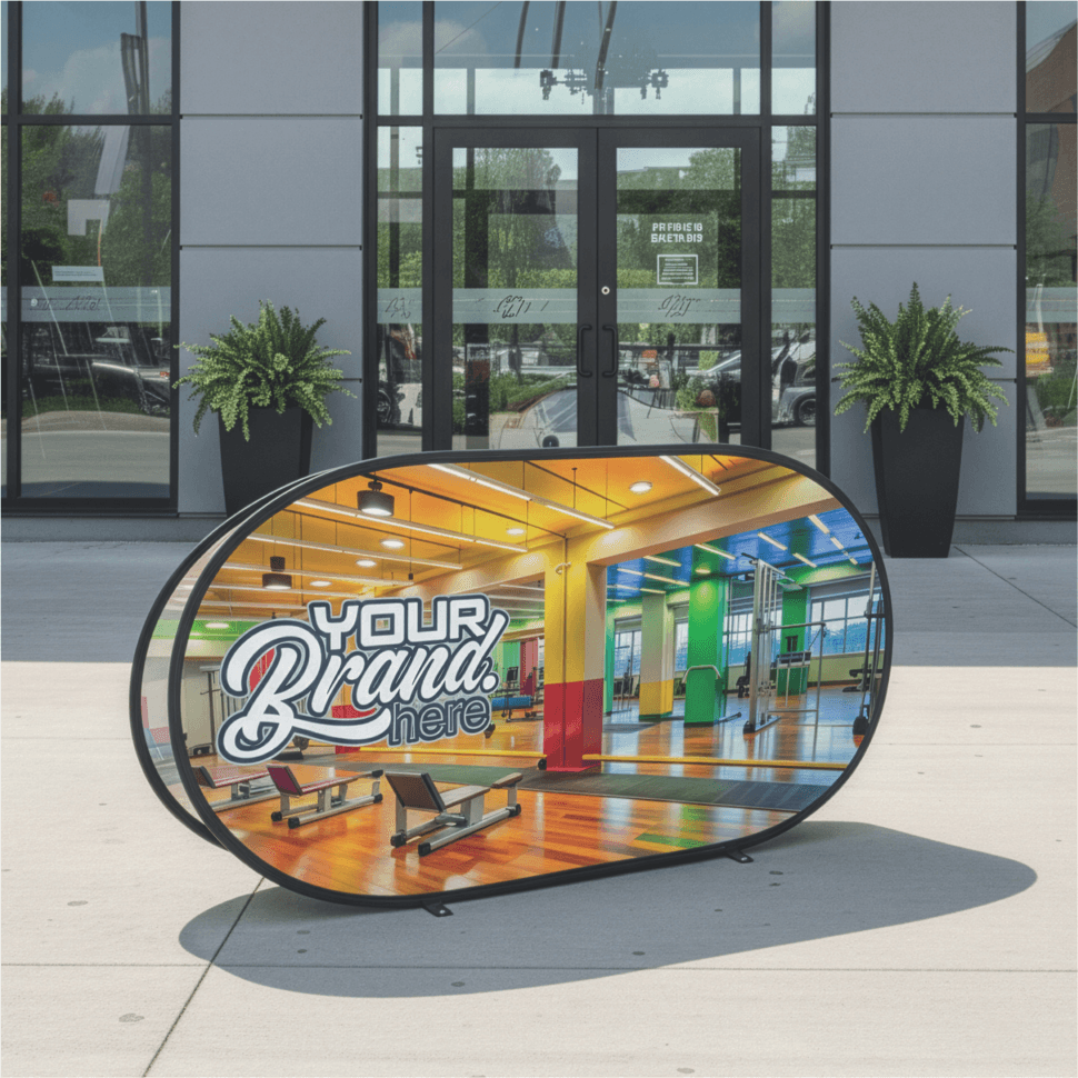 Zuco Pop-Up Banner with 2 panels - Complete Unit (2 x 1m)