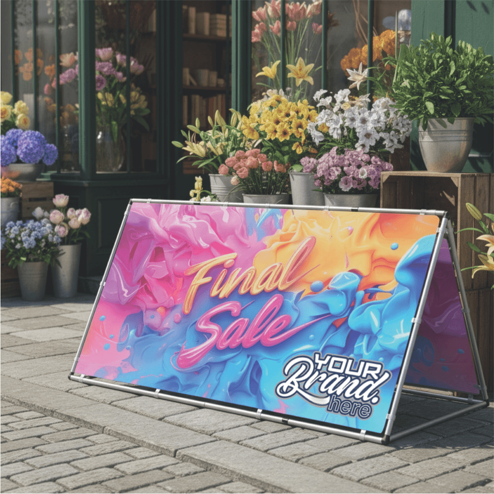 Zuco A-Frame Skin Only 2 Panel Print (2 x 1m)