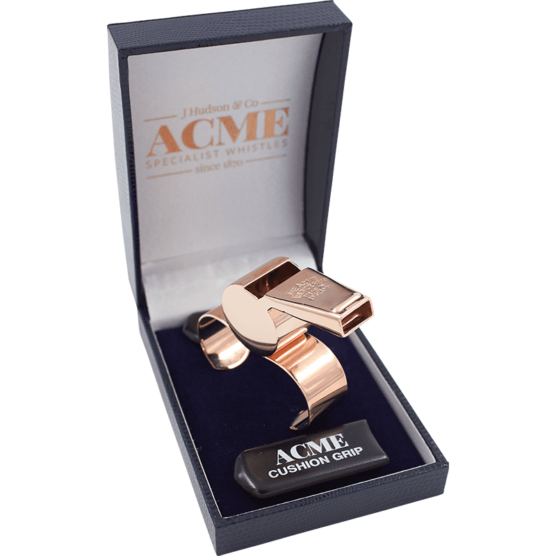 Acme 477/59.5 Thunderer Rose Gold Finger Grip Whistle