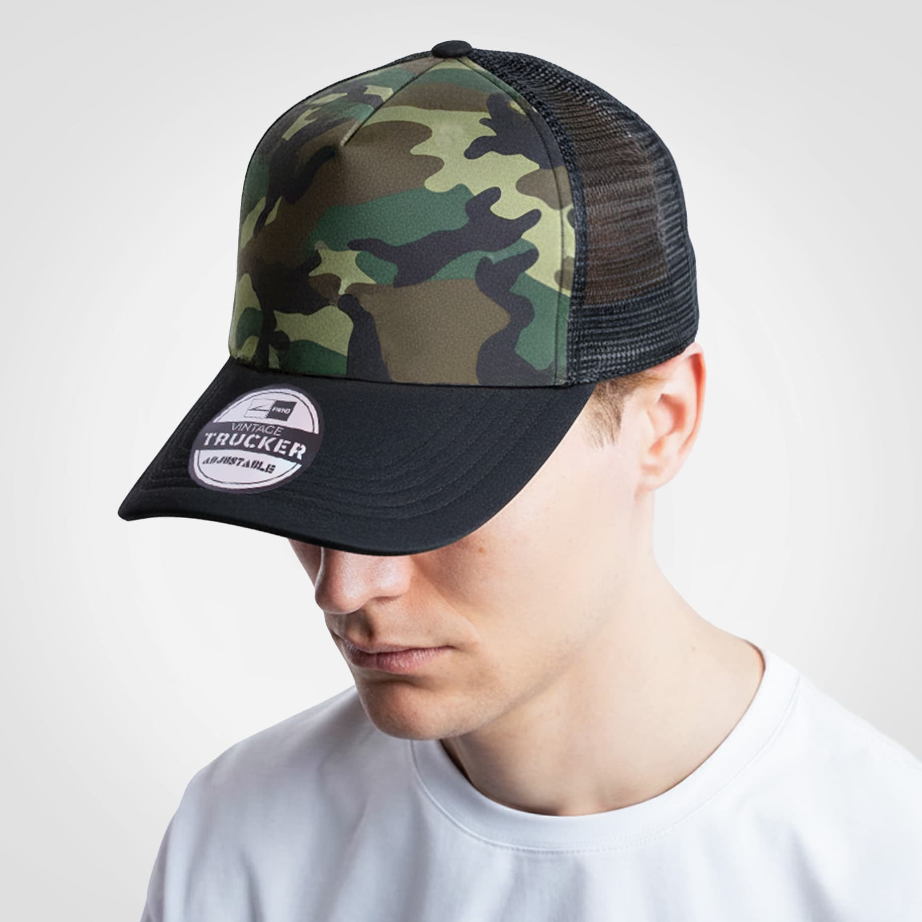 FWRD Vintage Trucker Camo Cap