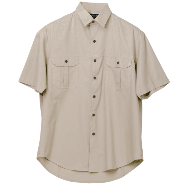 Plain Bush Shirt Mens - Image 8