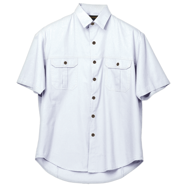 Plain Bush Shirt Mens - Image 3