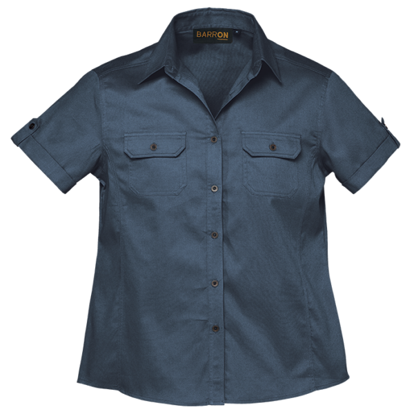 Plain Bush Shirt Ladies - Image 3