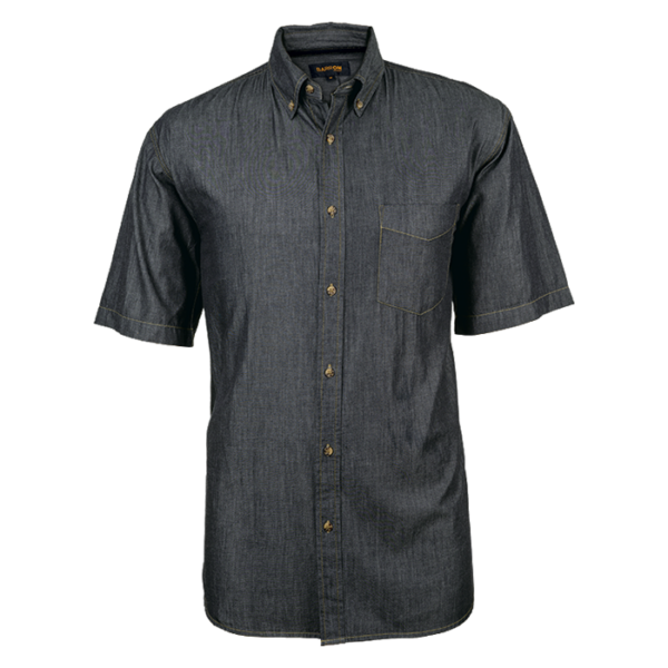 Denver Denim Shirt Short Sleeve Mens