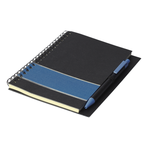 Coloured Stripe Notebook with Pen - Image 3