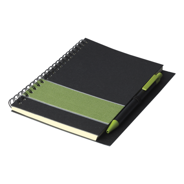 Coloured Stripe Notebook with Pen - Image 4