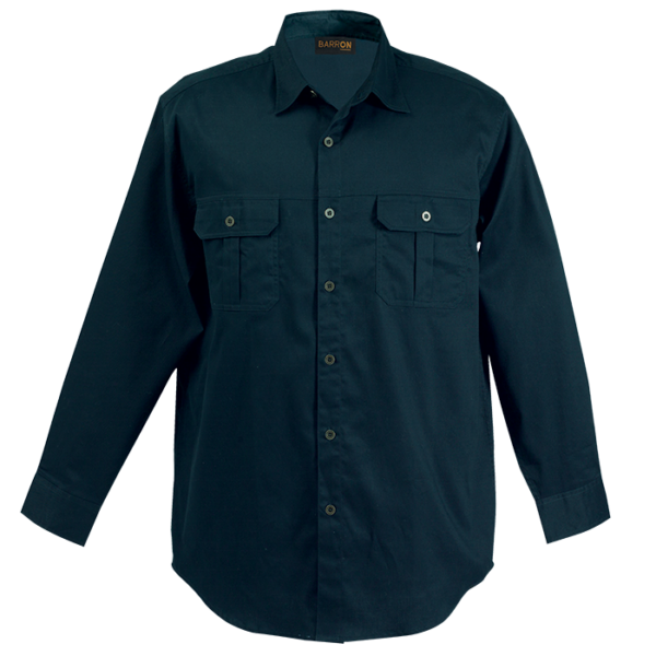 Bush Shirt Long Sleeve Mens