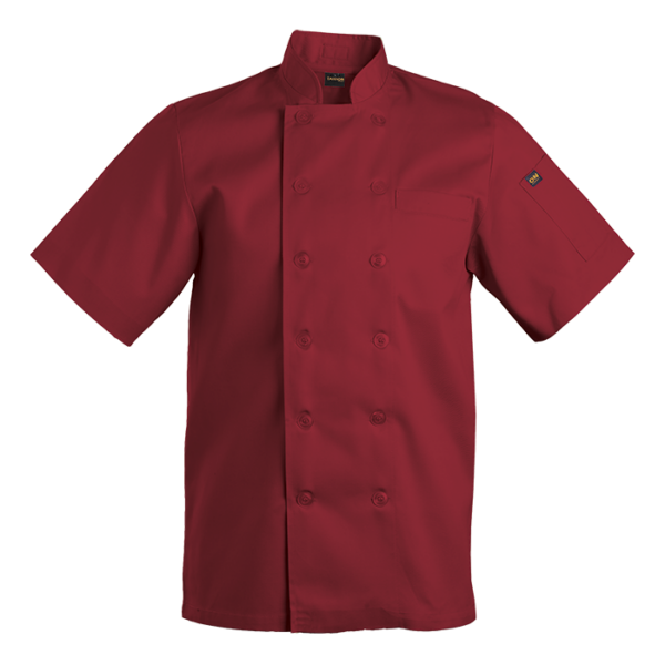 Savona Short Sleeve Chef Jacket Mens - Image 3