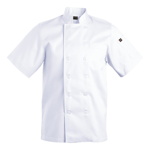 Savona Short Sleeve Chef Jacket Mens - Image 4