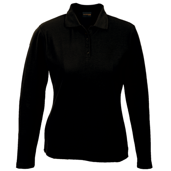 175g Pique Knit Long Sleeve Golfer Ladies - Image 4