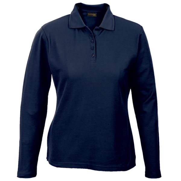 175g Pique Knit Long Sleeve Golfer Ladies