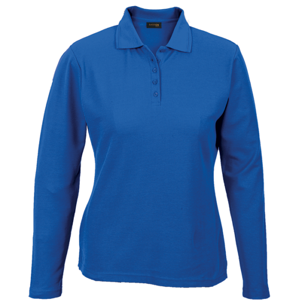 175g Pique Knit Long Sleeve Golfer Ladies - Image 6