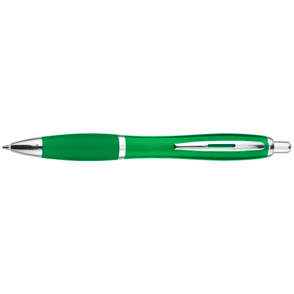 Curved Design Ballpoint Pen with Coloured Barrel - Image 9