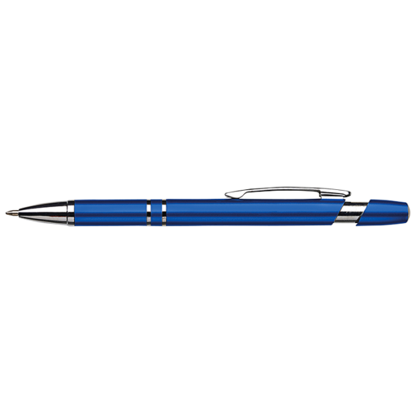 Dual Ring Metallic Ballpoint Pen - Image 4