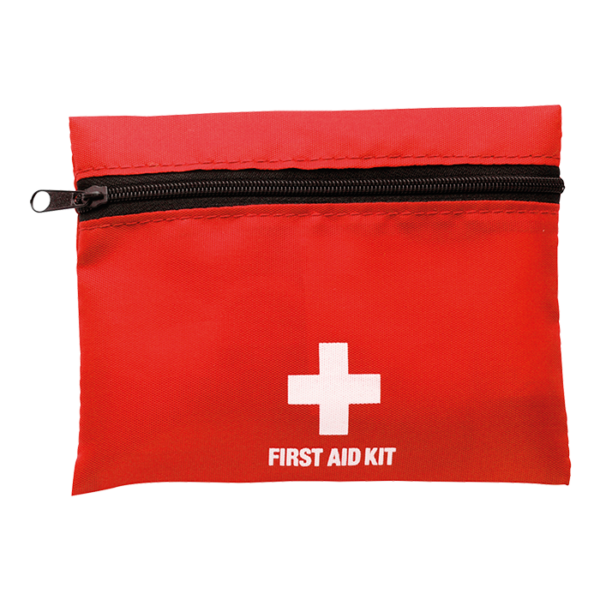 First Aid Kit in Zippered Pouch with Belt Clip - Image 3