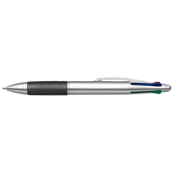 4 Colour Ballpoint Pen with Rubber Grip - Image 4