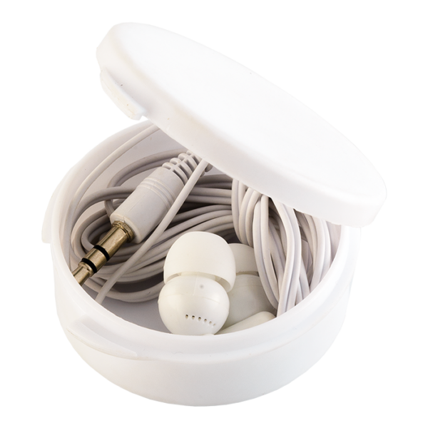 Earphones in Round Case - Image 3