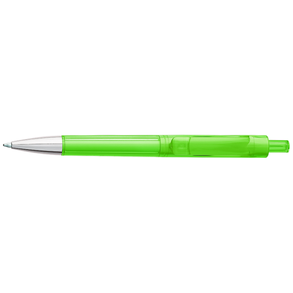 Ballpoint Pen With Transparent Coloured Barrel