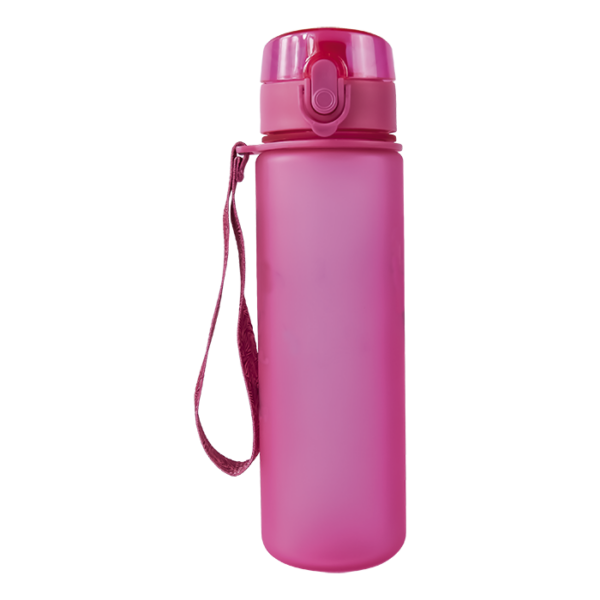 600ml Frosted Cylinder Water Bottle - Image 4