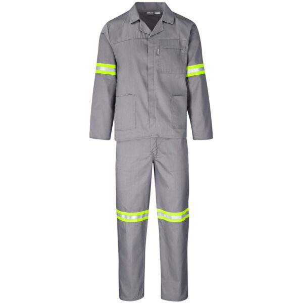 Trade Polycotton Conti Suit - Reflective Arms & Legs - Yellow Tape - Image 4