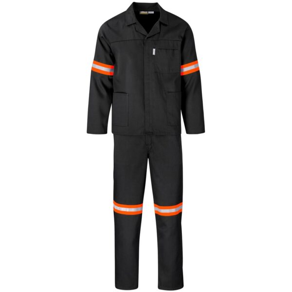 Trade Polycotton Conti Suit - Reflective Arms & Legs - Orange Tape - Image 2