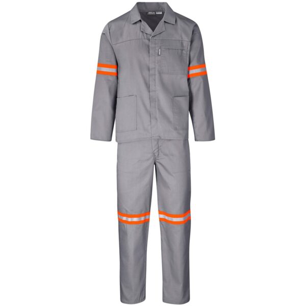 Trade Polycotton Conti Suit - Reflective Arms & Legs - Orange Tape - Image 4