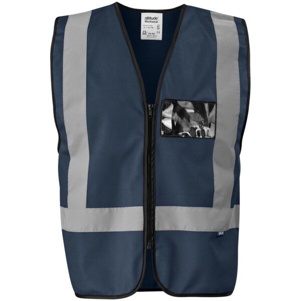 Direction En4 Hi-Viz Reflective Full Zip Vest - Image 3