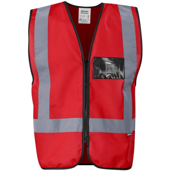 Direction En4 Hi-Viz Reflective Full Zip Vest - Image 6