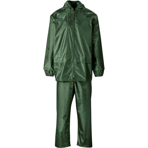 Weather Polyester/PVC Rainsuit - Olive - Image 2