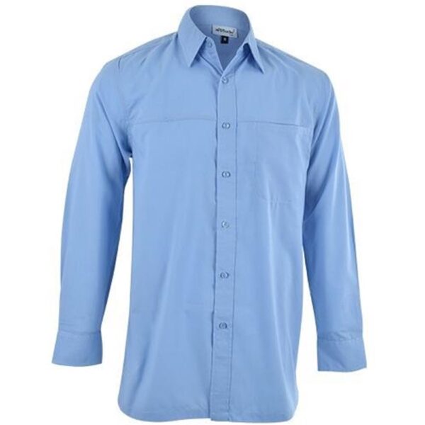 Harry Casual Long Sleeve Shirt - Sky Blue - Image 2