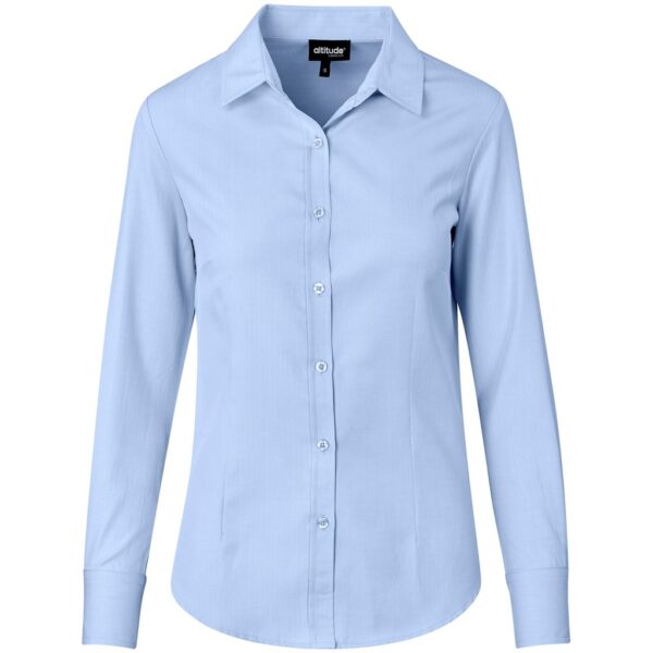 Ladies Long Sleeve Nottingham Shirt - Image 3