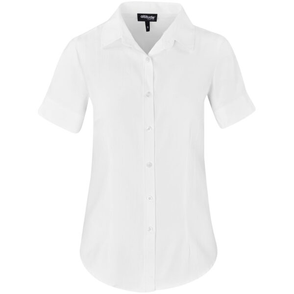 Ladies Short Sleeve Nottingham Shirt - Image 4