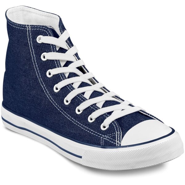 Unisex Retro High Top Canvas Sneaker - Image 3