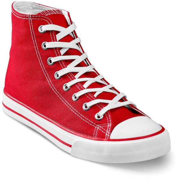 Unisex Retro High Top Canvas Sneaker - Image 5