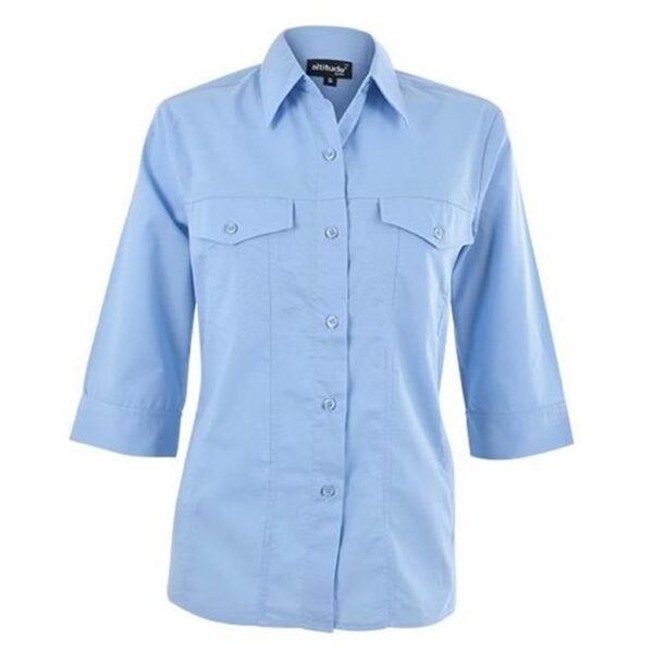 Sally Casual Blouse - Sky Blue - Image 2