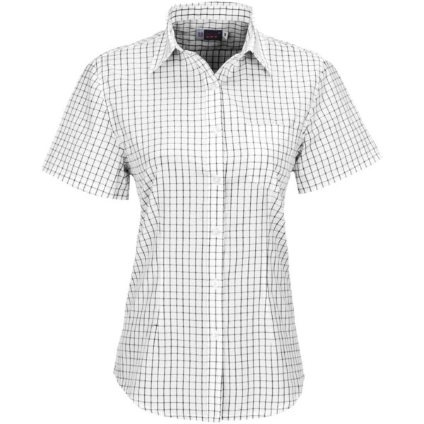 Ladies Short Sleeve Aston Shirt - White - Image 2