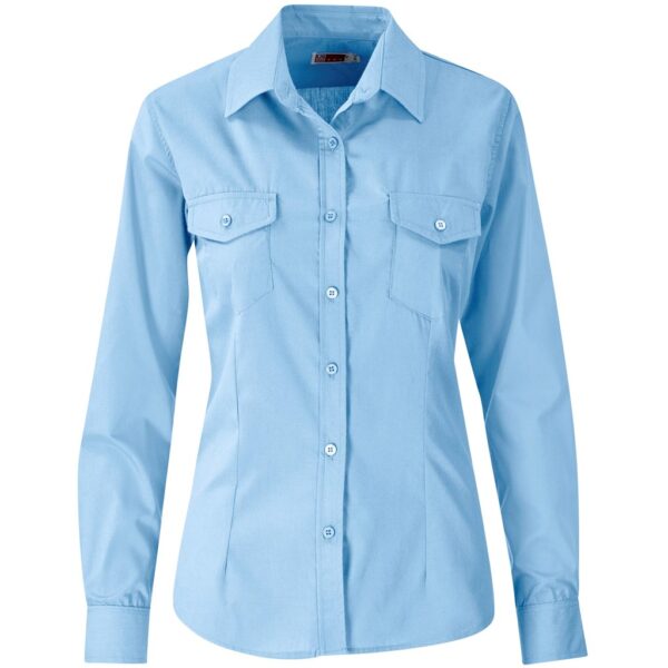 Ladies Long Sleeve Kensington Shirt - Image 4