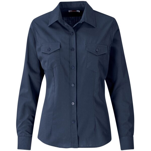 Ladies Long Sleeve Kensington Shirt - Image 5