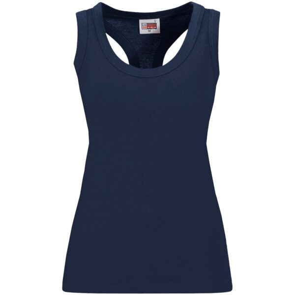 Ladies Maui Racerback Top - Navy - Image 2