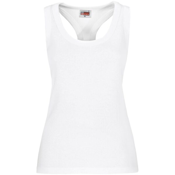 Ladies Maui Racerback Top - White - Image 2