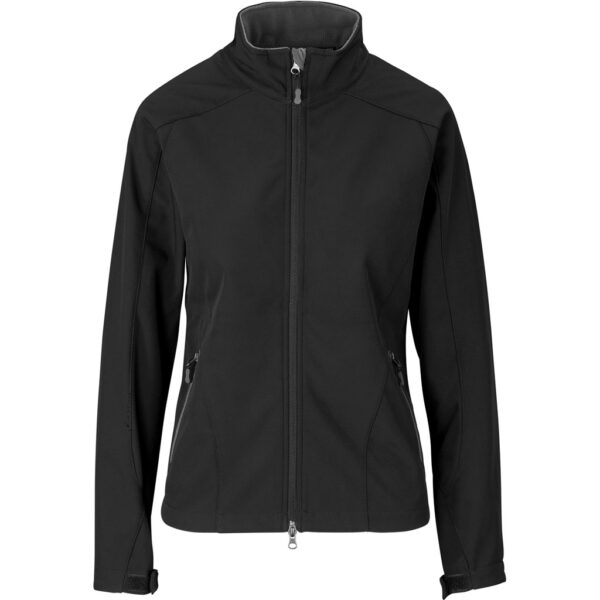 Ladies Geneva Softshell Jacket - Black - Image 2