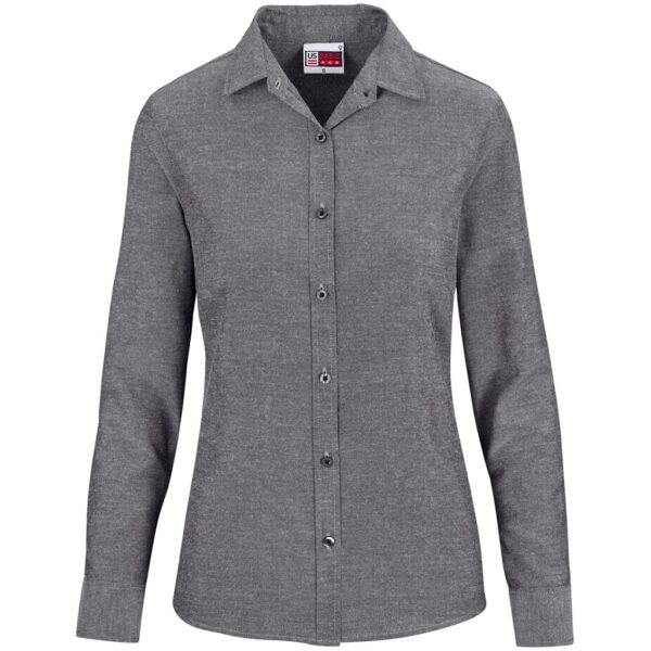 Ladies Long Sleeve Oxford Shirt - Image 2