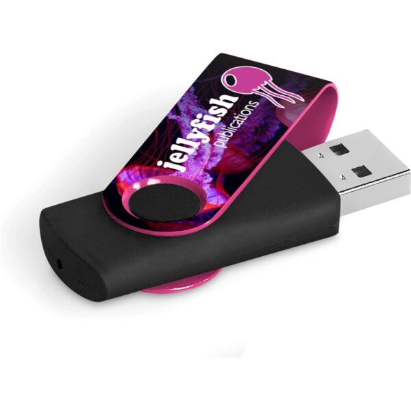 Axis Gyro Black Flash Drive - 32GB - Pink - Image 2