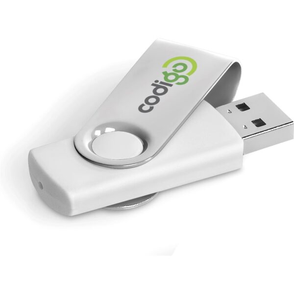 Axis Gyro White Flash Drive - 32GB - Image 12