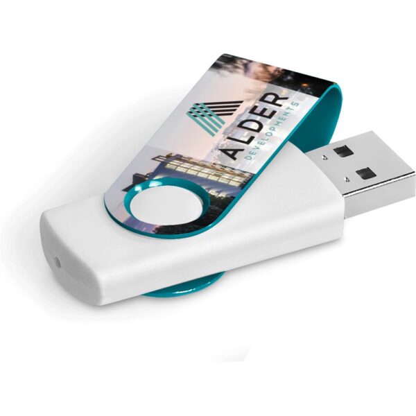 Axis Gyro White Flash Drive - 32GB - Image 14