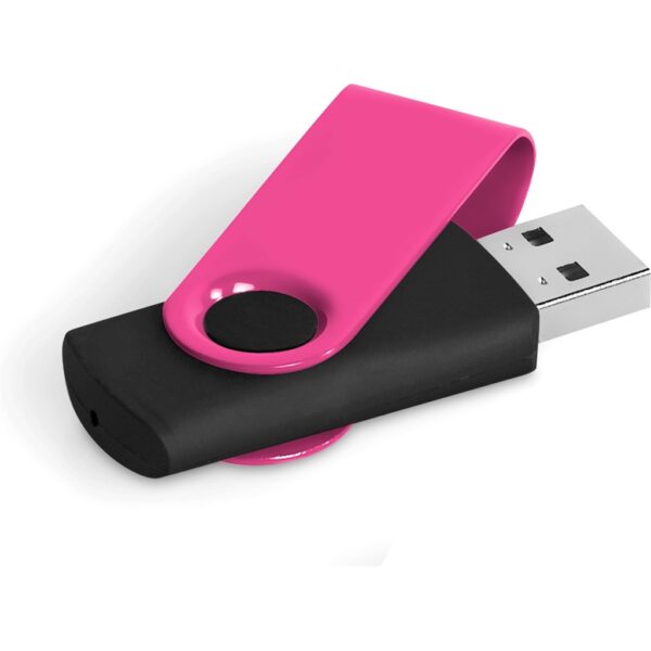 Axis Gyro Black Flash Drive - 4GB - Pink - Image 2