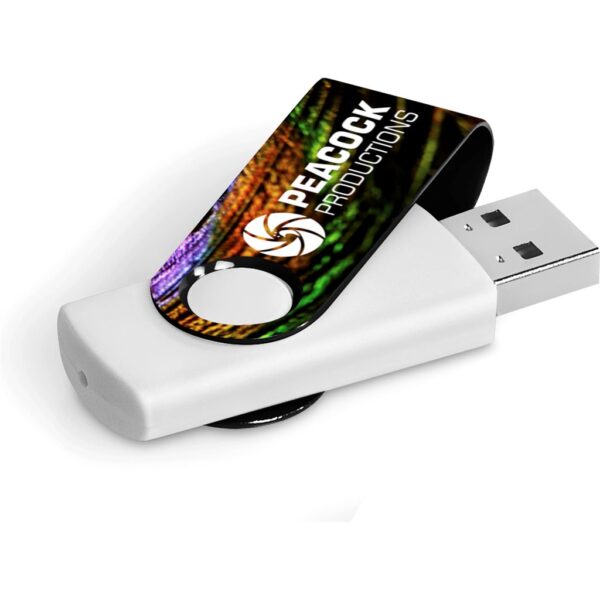 Axis Gyro White Flash Drive - 4GB - Image 2