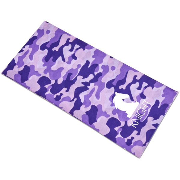 Adults Camo Flexi Tubular Bandana - Purple - Image 2