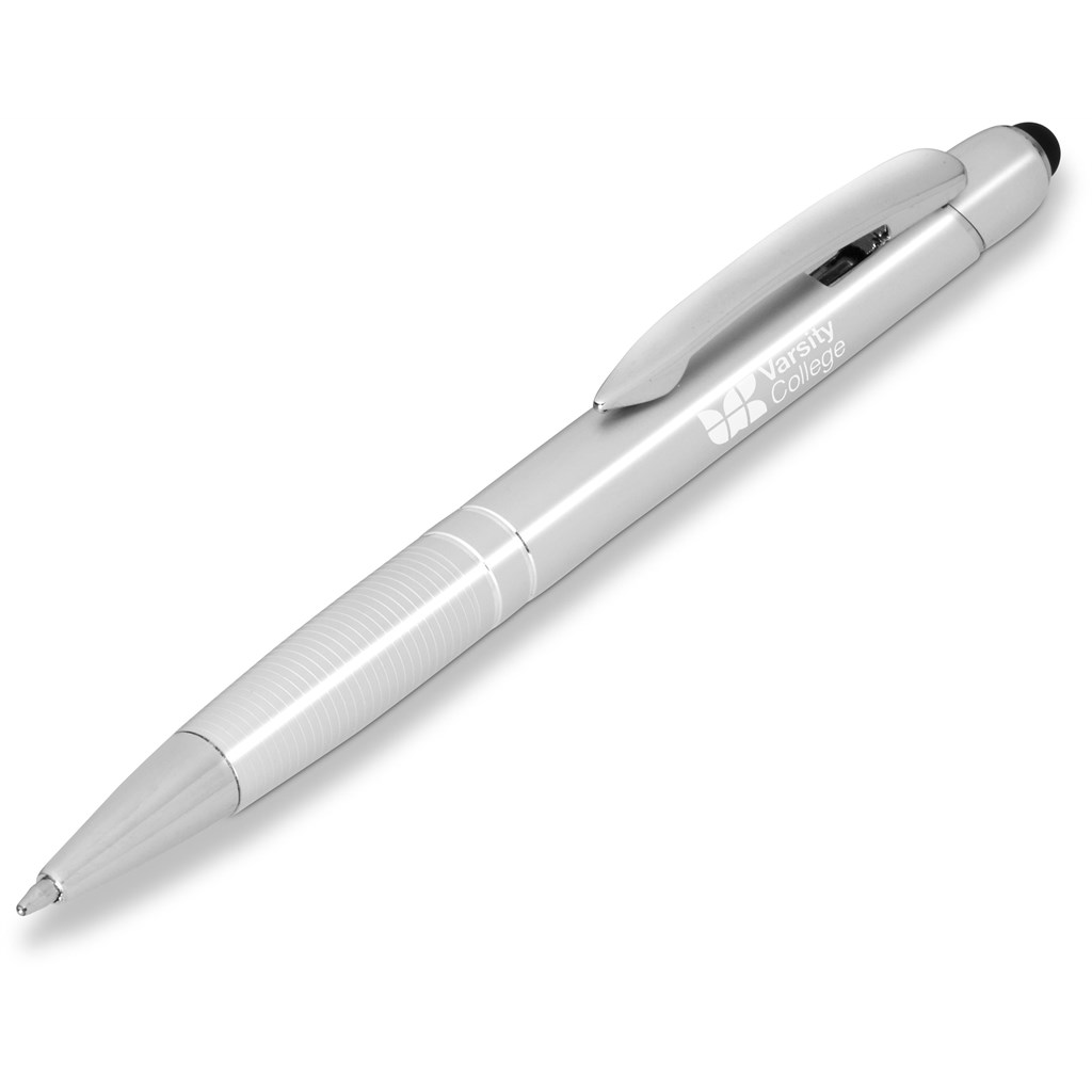 Centaris Stylus Ball Pen - Silver - The Promo Group