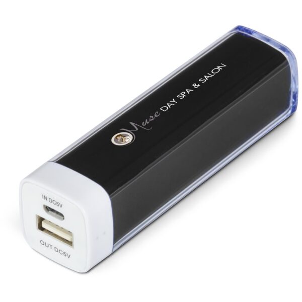 Omega Power Bank - 2,200mAh - Black - Image 2